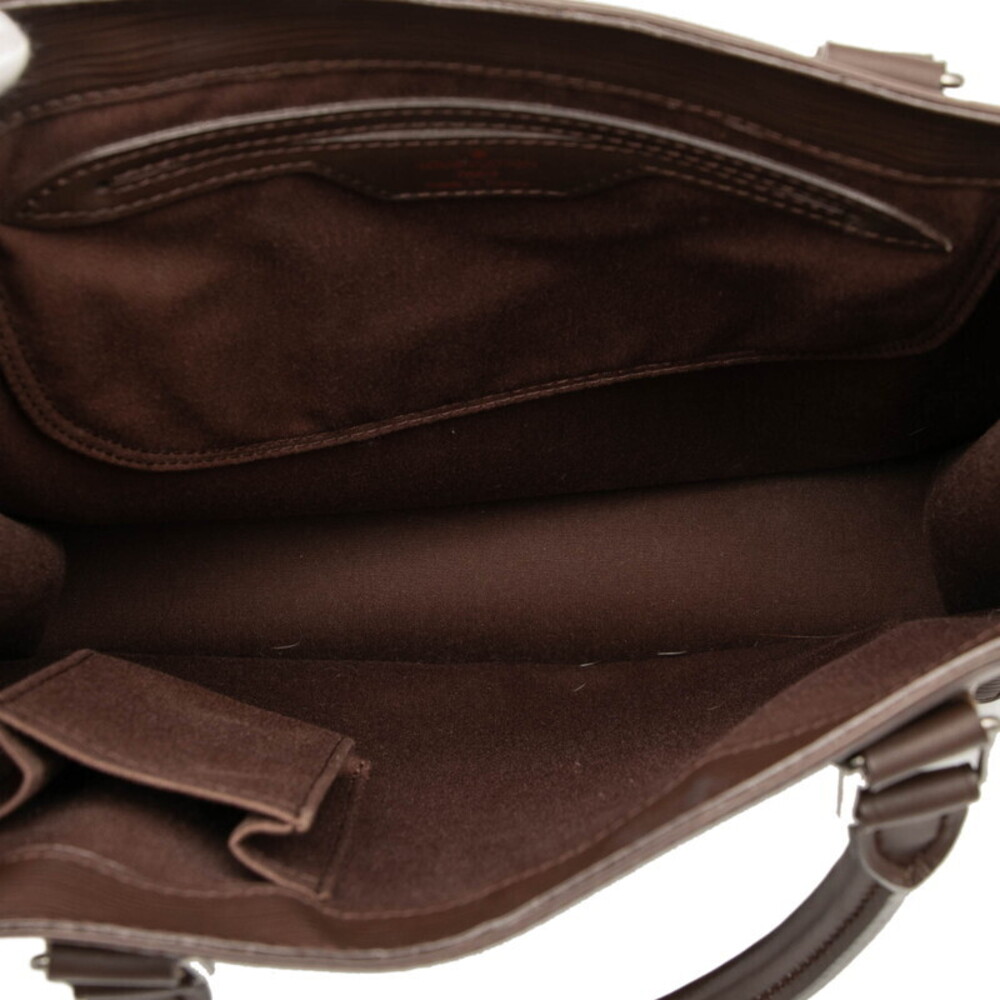 Louis Vuitton Mocha Epi Handbag Leather Plat Brown Sac - Picture 4 of 6